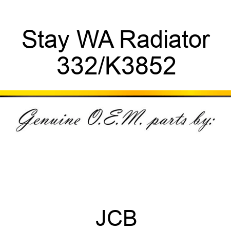 Stay, WA Radiator 332/K3852