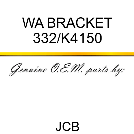 WA BRACKET 332/K4150