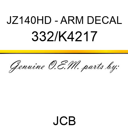 JZ140HD - ARM DECAL 332/K4217