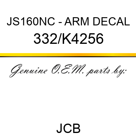 JS160NC - ARM DECAL 332/K4256