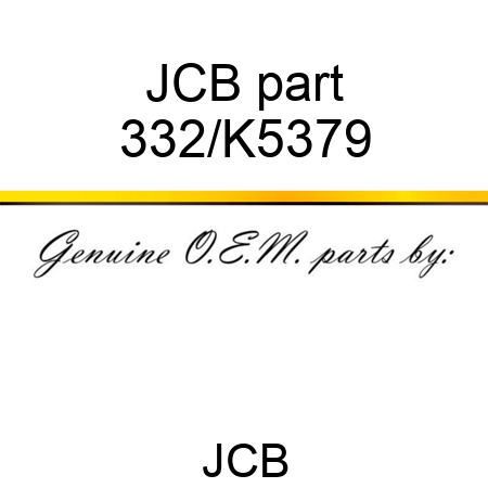 JCB part 332/K5379