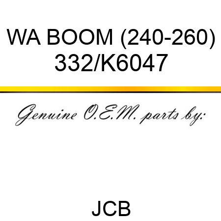 WA BOOM (240-260) 332/K6047
