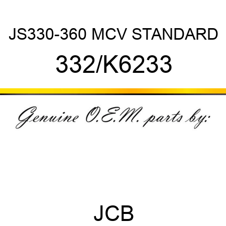 JS330-360 MCV STANDARD 332/K6233