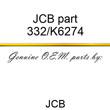 JCB part 332/K6274