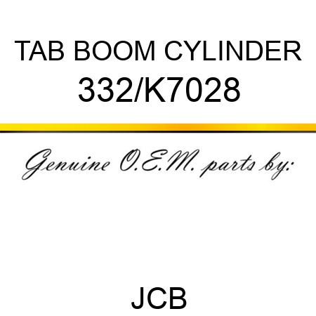 TAB BOOM CYLINDER 332/K7028