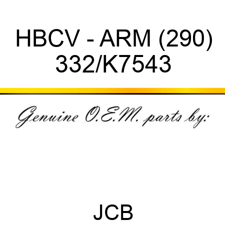 HBCV - ARM (290) 332/K7543