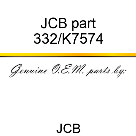 JCB part 332/K7574