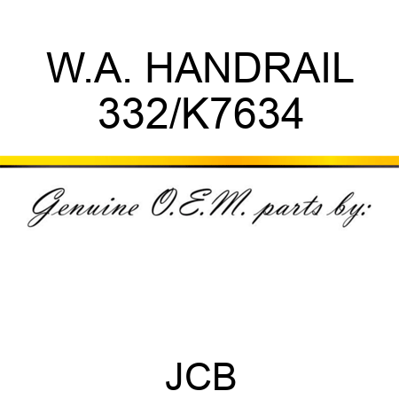 W.A. HANDRAIL 332/K7634