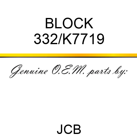 BLOCK 332/K7719