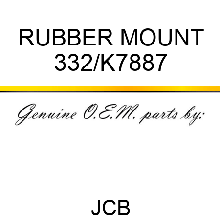 RUBBER MOUNT 332/K7887