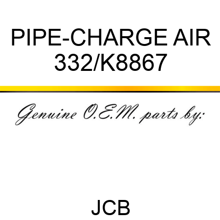 PIPE-CHARGE AIR 332/K8867