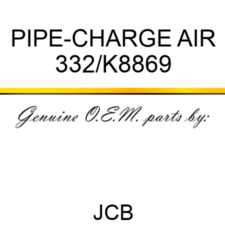 PIPE-CHARGE AIR 332/K8869