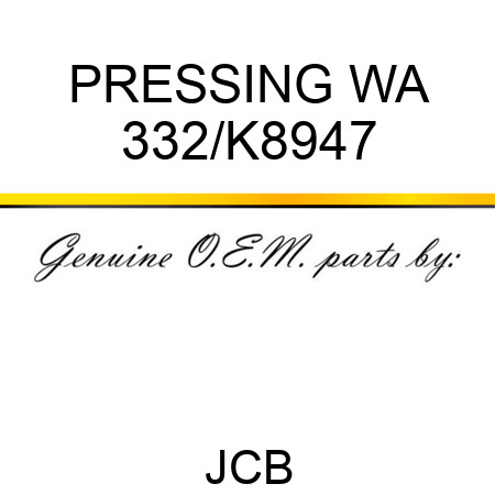 PRESSING WA 332/K8947