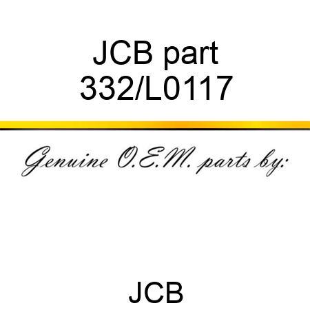 JCB part 332/L0117