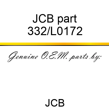 JCB part 332/L0172