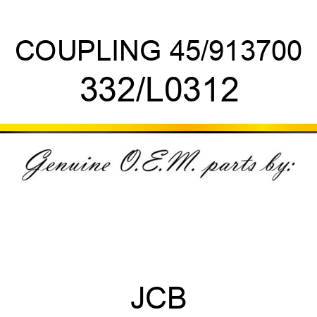 COUPLING 45/913700 332/L0312