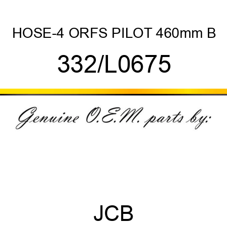 HOSE-4 ORFS PILOT 460mm B 332/L0675