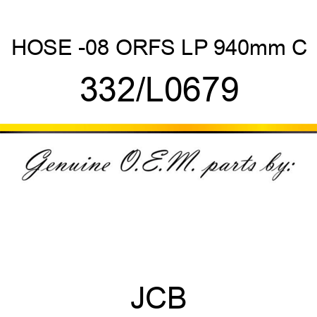 HOSE -08 ORFS LP 940mm C 332/L0679
