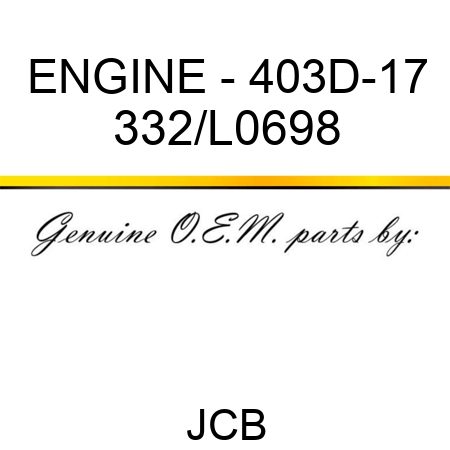 ENGINE - 403D-17 332/L0698