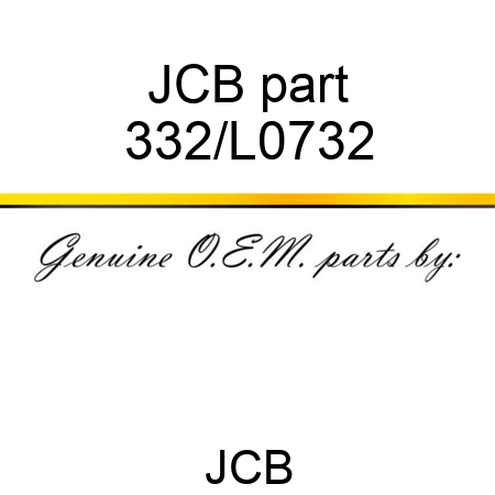 JCB part 332/L0732