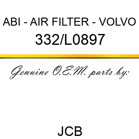 ABI - AIR FILTER - VOLVO 332/L0897