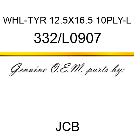 WHL-TYR 12.5X16.5 10PLY-L 332/L0907