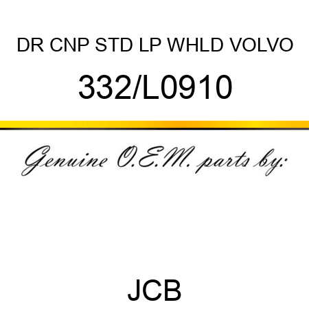 DR CNP STD LP WHLD VOLVO 332/L0910
