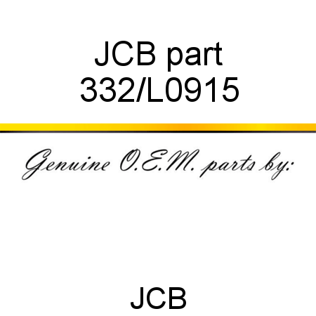 JCB part 332/L0915