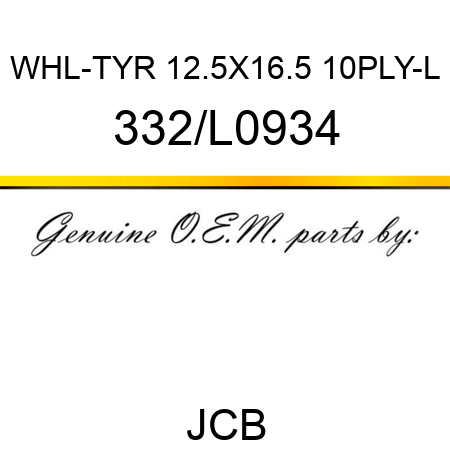 WHL-TYR 12.5X16.5 10PLY-L 332/L0934