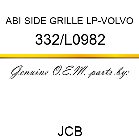 ABI SIDE GRILLE LP-VOLVO 332/L0982