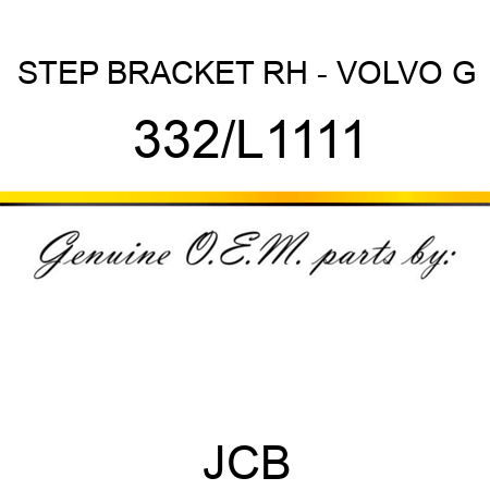 STEP BRACKET RH - VOLVO G 332/L1111