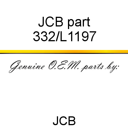 JCB part 332/L1197