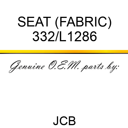 SEAT (FABRIC) 332/L1286