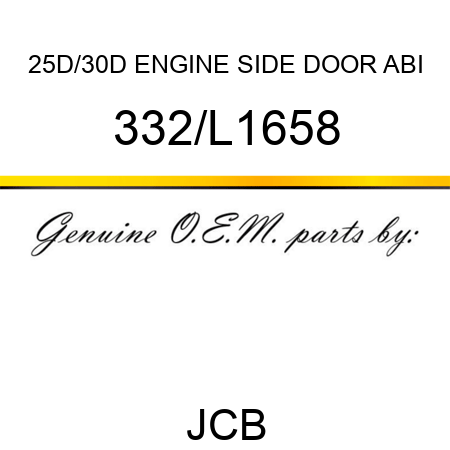 25D/30D ENGINE SIDE DOOR ABI 332/L1658
