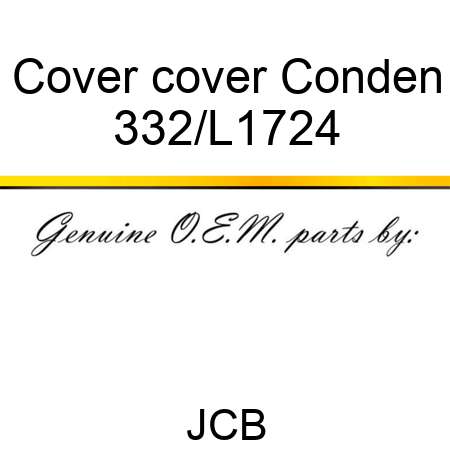 Cover cover Conden 332/L1724