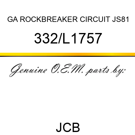GA ROCKBREAKER CIRCUIT JS81 332/L1757