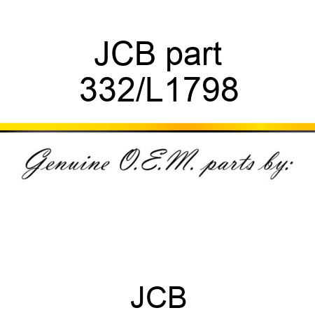 JCB part 332/L1798