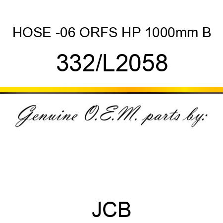 HOSE -06 ORFS HP 1000mm B 332/L2058