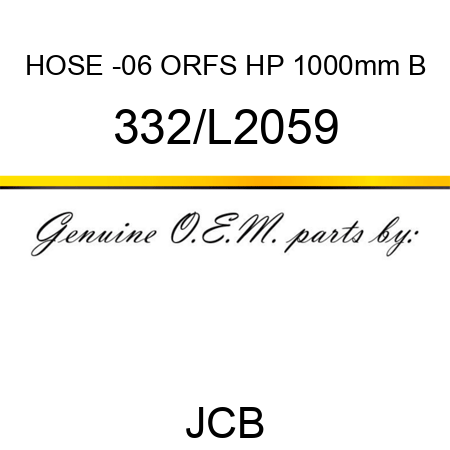 HOSE -06 ORFS HP 1000mm B 332/L2059