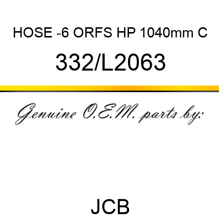 HOSE -6 ORFS HP 1040mm C 332/L2063
