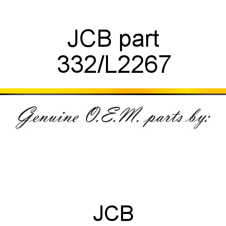 JCB part 332/L2267