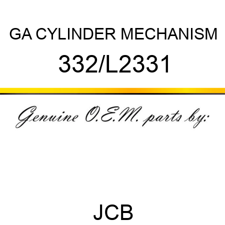 GA CYLINDER MECHANISM 332/L2331