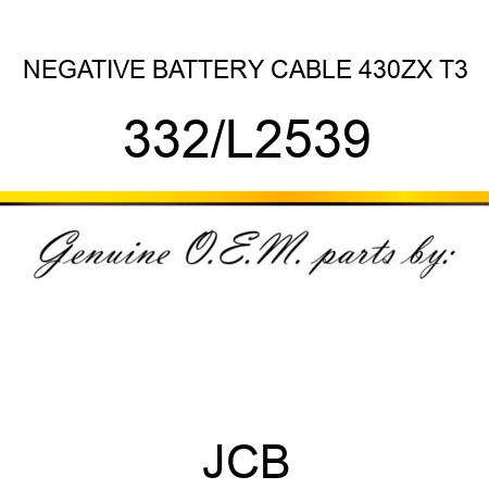 NEGATIVE BATTERY CABLE 430ZX T3 332/L2539