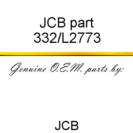 JCB part 332/L2773