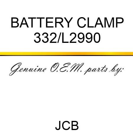 BATTERY CLAMP 332/L2990