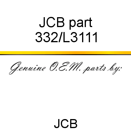JCB part 332/L3111