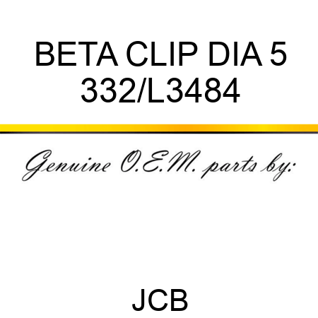 BETA CLIP DIA 5 332/L3484