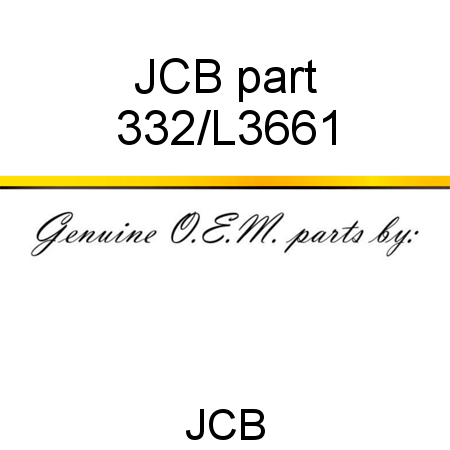 JCB part 332/L3661