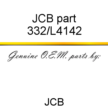 JCB part 332/L4142