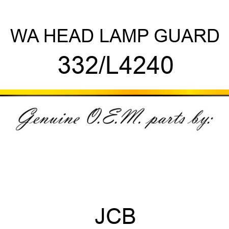 WA HEAD LAMP GUARD 332/L4240